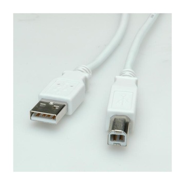 Value usb 2.0 cable, 0.8m cavo usb 0,8 m usb a usb b bianco