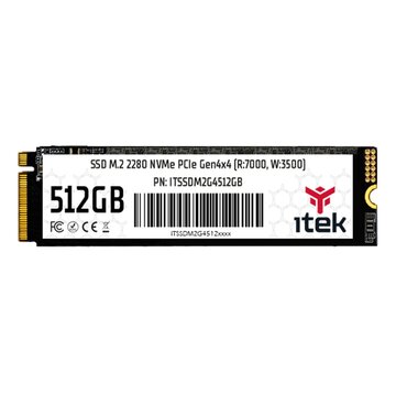 Itssdm2g4512gb drives allo stato solido m.2 512 gb pci express 4.0 nvme 3d nand