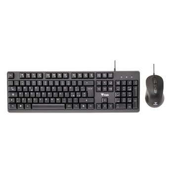 Tastiera + mouse itek dec c01 - usb- mouse ottico 3600dpi- tastiera membrana 105 tasti- cavo 1.5m