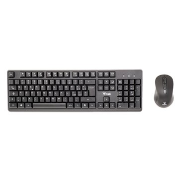 Tastiera + mouse itek dec w01 - wireless 2.4g- mouse ottico 1600dpi- tastiera membrana 105 tasti