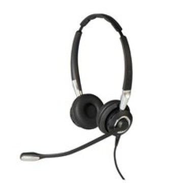 JABRA Biz 2400 II USB Duo CC MS Stereofonico Padiglione auricolare Nero, Argento