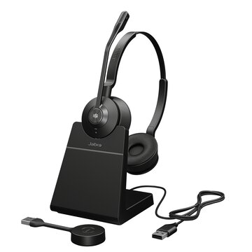 Engage 55 auricolare wireless a padiglione ufficio nero, titanio