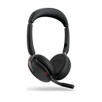 Evolve2 65 flex auricolare con cavo e senza cavo a padiglione ufficio bluetooth nero