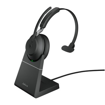 JABRA Evolve2 65, MS Mono Auricolare Wireless A Padiglione Ufficio USB tipo-C Bluetooth Nero