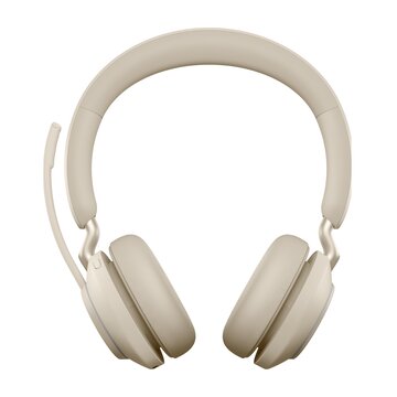 Evolve2 65, ms stereo auricolare wireless a padiglione ufficio usb tipo a bluetooth beige