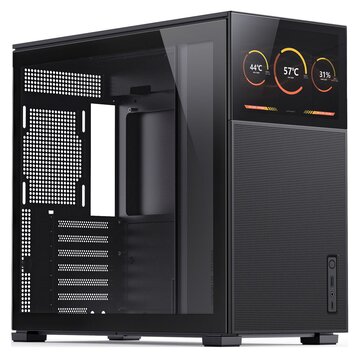 Jonsbo D41 MESH Screen Case ATX, vetro temperato - Nero con display integrato da 8 pollici