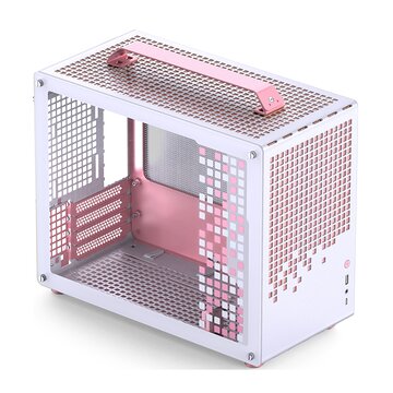 Jonsbo z20 pink/white mini tower rosa, bianco