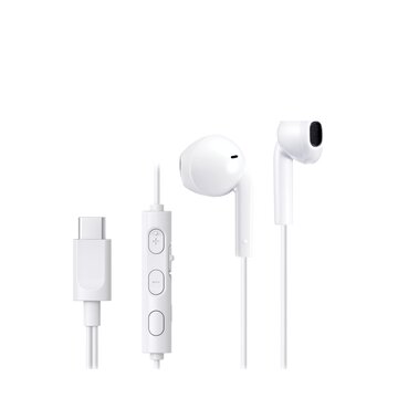 Ha-fr17uc cuffie cablato in-ear musica e chiamate usb tipo-c bianco