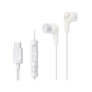 JVC HA-FR9UC Auricolare Cablato In-ear Musica e Chiamate USB tipo-C Bianco