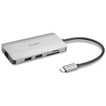 KENSINGTON Hub Portatile senza driver 8-in-1 USB-C UH1400P