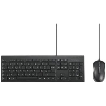 Kit di tastiera/mouse con cavo km100 eq - it