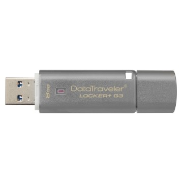Kingston DataTraveler Locker+ G3 8GB USB 3.0 Tipo-A Argento