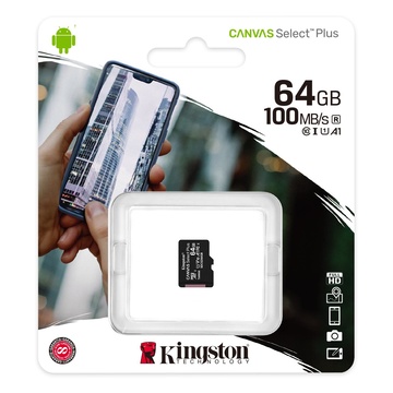 Kingston Canvas Select Plus 64 GB MicroSDXC Classe 10 UHS-I