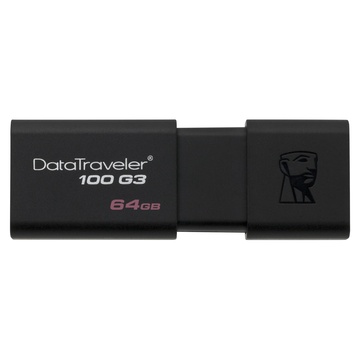 Kingston DataTraveler 100 G3 64 GB tipo A 3.2 Gen 1 Nero