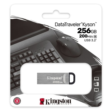 Kingston DataTraveler Kyson USB 256 GB Argento