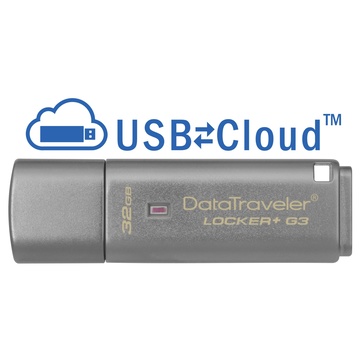 Kingston Locker+ G3 32GB USB USB A 3.2 Gen 1 Argento