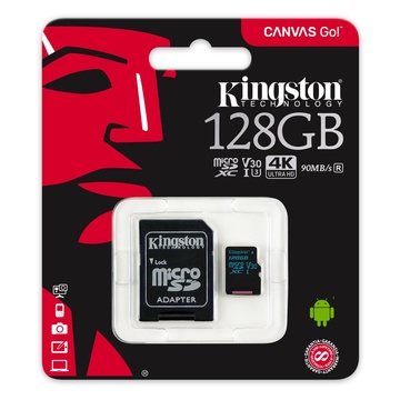 Kingston Technology Canvas Go! 128 GB MicroSDXC Classe 10 UHS-I