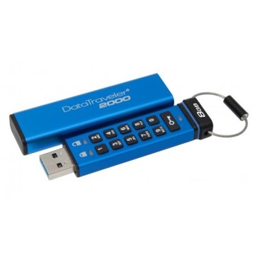 Kingston Technology DataTraveler 2000 8GB USB 3.0 Tipo-A Blu