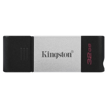 Kingston Technology DataTraveler 80 USB 32 GB USB C 3.2 Gen 1 Nero, Argento