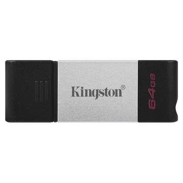 Kingston Technology DataTraveler 80 USB 64 GB USB C 3.2 Gen 1 Nero, Argento