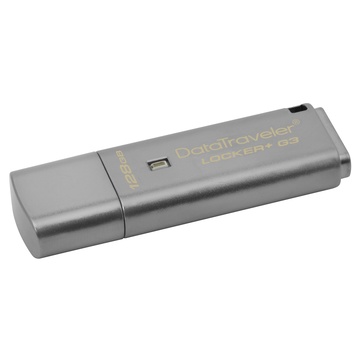 Kingston Technology DataTraveler Locker+ G3 USB 128 GB USB A 3.2 Gen 1 Argento