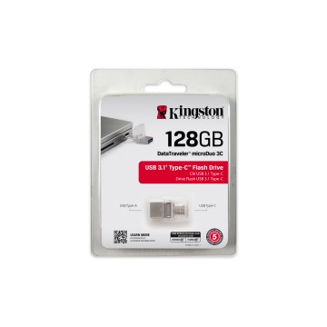 Kingston DataTraveler microDuo 3C 128GB USB 3.0 Argento