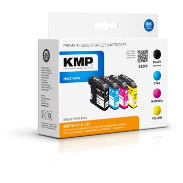 KMP B62VX Multipack compatibile con Brother LC-223 BK/C/M/Y