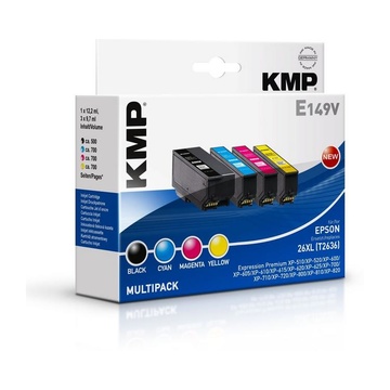 KMP E149V cartuccia d'inchiostro Nero, Ciano, Magenta, Giallo Multipack