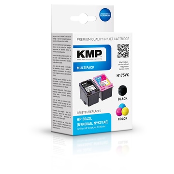 KMP H175VX Promo Pack BK/Color compatibile con HP N9K08AE/N9K07AE