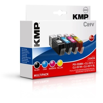 KMP C89V Multipack compatibile Canon PGI-550/CLI-551 XL