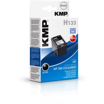 KMP H133 ink cartridge black compatible with HP CC 640 EE