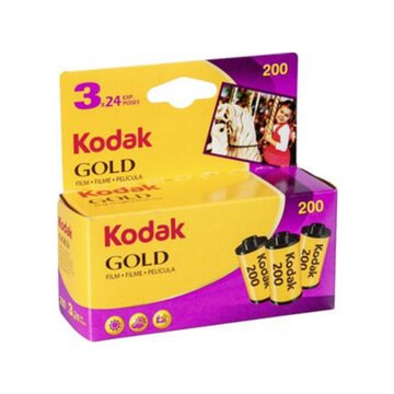 Kodak Tripack Rullino a Colori Gold 200 35mm 3x24 foto