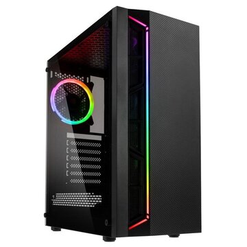 Inspire k7 argb middle tower vetro temperato no-power minitx/matx/atx