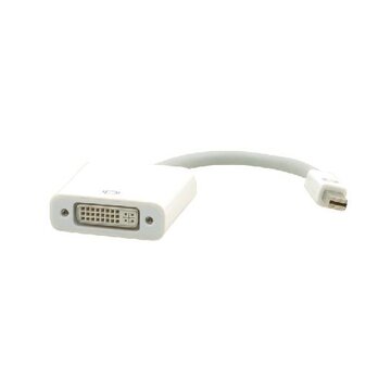 Kramer Electronics Mini DisplayPort (M) to DVI−D (F) 0,15 m DVI-D Bianco