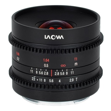 Laowa 9mm t/2.9 Zero-D Canon RF Cine Scala Metri/Feet