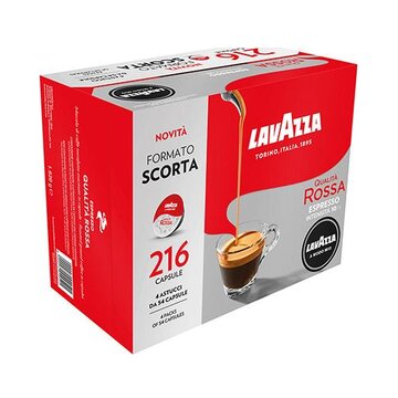 Lavazza Qualità Rossa 216 pz Capsule originali caffè per macchine da caffe a Modo Mio