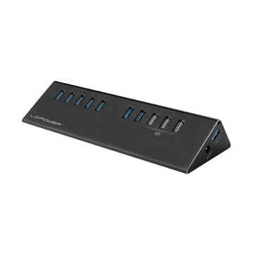 LC Power LC-HUB-ALU-2B-10 hub di interfaccia USB 3.2 Gen 1 Nero