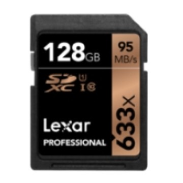 Lexar 128GB 633X SDXC Pro Secure Digital Card UHS-I classe 10