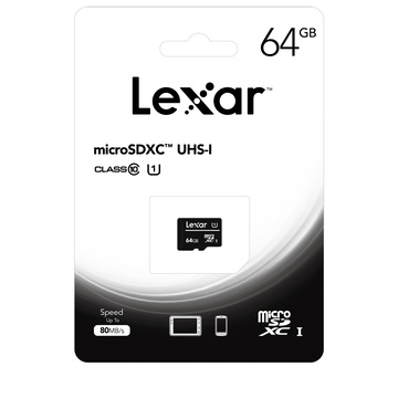 Lexar 64GB microSDXC UHS-I memoria flash Classe 10
