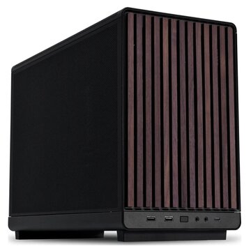 Dan cases a3-matx micro-atx nero wood edition legno