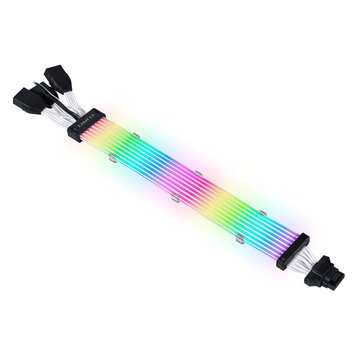 Lian Li Strimer Plus V2 12VHPWR 3 prolunghe da 8 a 16 pin - 335 mm, 8 strisce LED per RTX Serie 4000