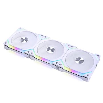 Lian Li Ventola UNI FAN SL120 V2 RGB PWM, confezione da 3 - 120 mm, bianca