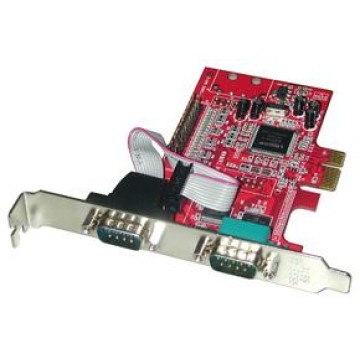 LINDY 3-Port PCIe Serial/Parallel Card scheda di interfaccia e adattatore