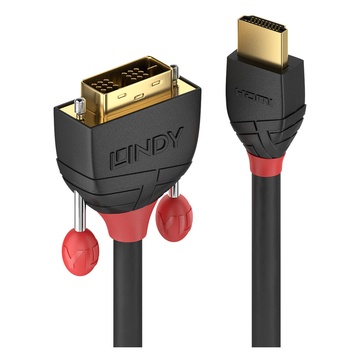 LINDY 36272 2m HDMI Type A (Standard) DVI-D Nero cavo e adattatore video