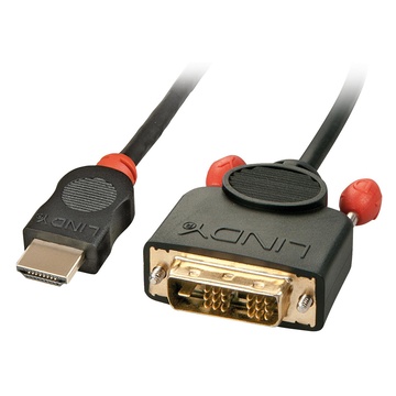 LINDY 36585 cavo di interfaccia e adattatore HDMI DVI-D Nero
