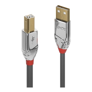 LINDY 36643 cavo USB 3 m 2.0 USB A USB B Grigio