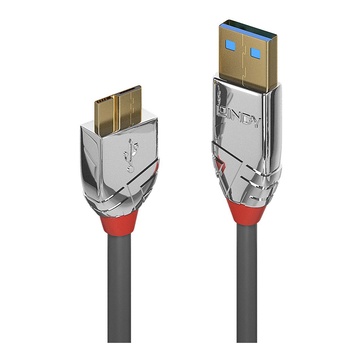 LINDY 36656 cavo USB 0,5 m 3.2 Gen 1 (3.1 Gen 1) USB A Micro-USB B Grigio