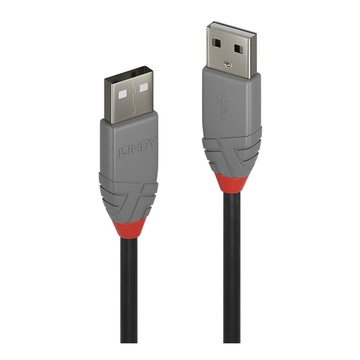 LINDY 36692 cavo USB 1 m 2.0 USB A Nero, Grigio