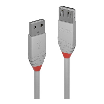 36710 cavo usb 0,2 m usb a maschio femmina grigio