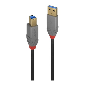 LINDY 36741 cavo USB 1 m 3.2 Gen 1 (3.1 Gen 1) USB A USB B Nero